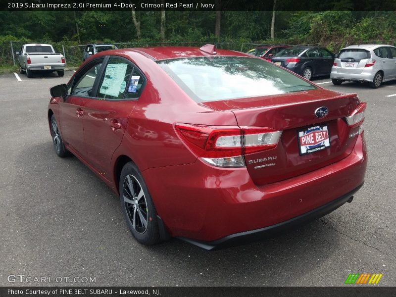 Crimson Red Pearl / Ivory 2019 Subaru Impreza 2.0i Premium 4-Door