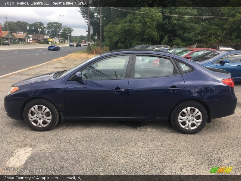 Regatta Blue / Gray 2010 Hyundai Elantra SE