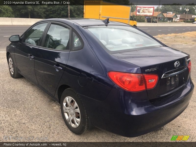 Regatta Blue / Gray 2010 Hyundai Elantra SE