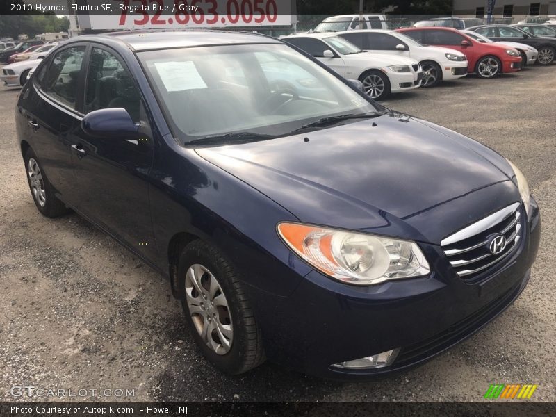 Regatta Blue / Gray 2010 Hyundai Elantra SE