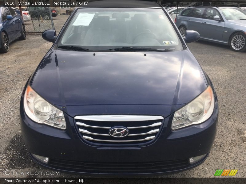 Regatta Blue / Gray 2010 Hyundai Elantra SE