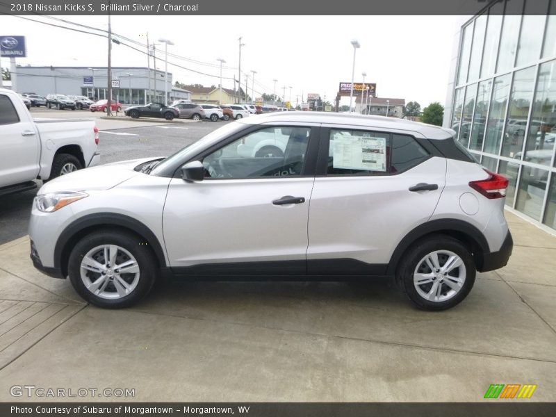 Brilliant Silver / Charcoal 2018 Nissan Kicks S