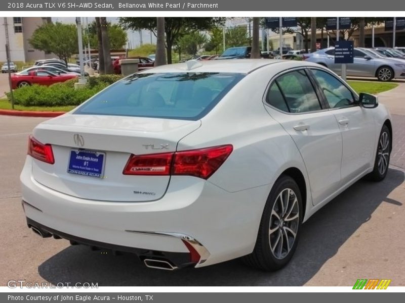 Bellanova White Pearl / Parchment 2018 Acura TLX V6 SH-AWD Sedan