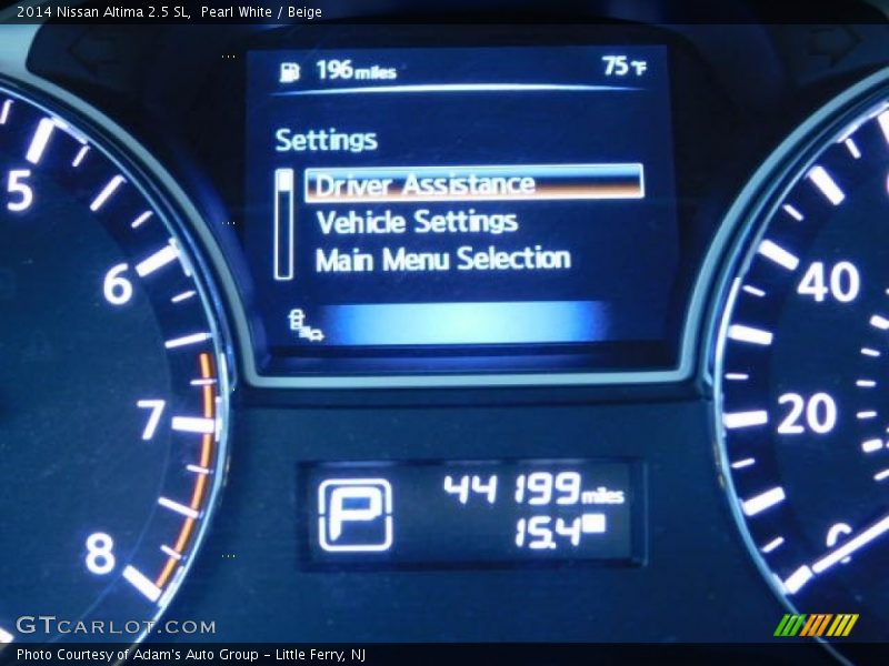 Pearl White / Beige 2014 Nissan Altima 2.5 SL