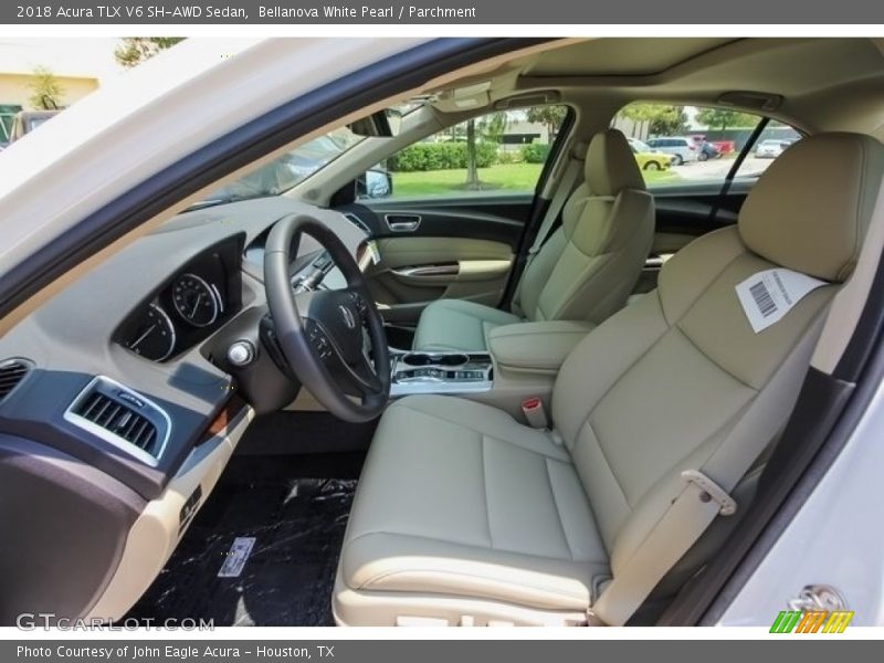 Bellanova White Pearl / Parchment 2018 Acura TLX V6 SH-AWD Sedan