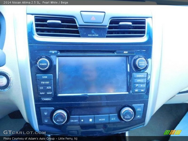 Pearl White / Beige 2014 Nissan Altima 2.5 SL