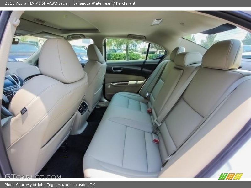 Bellanova White Pearl / Parchment 2018 Acura TLX V6 SH-AWD Sedan