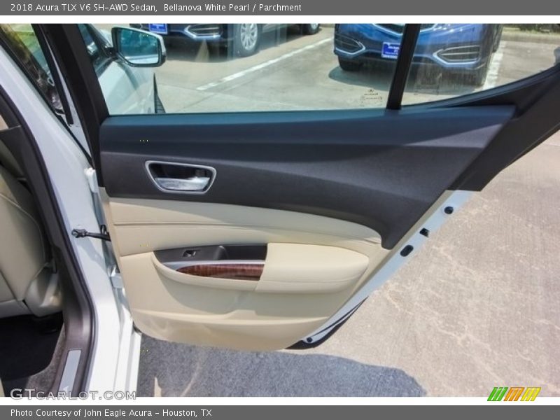 Bellanova White Pearl / Parchment 2018 Acura TLX V6 SH-AWD Sedan
