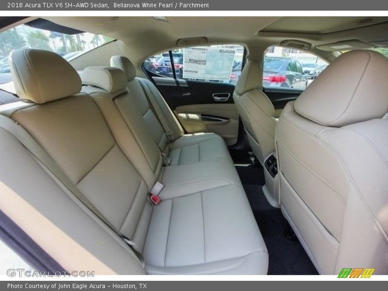 Bellanova White Pearl / Parchment 2018 Acura TLX V6 SH-AWD Sedan