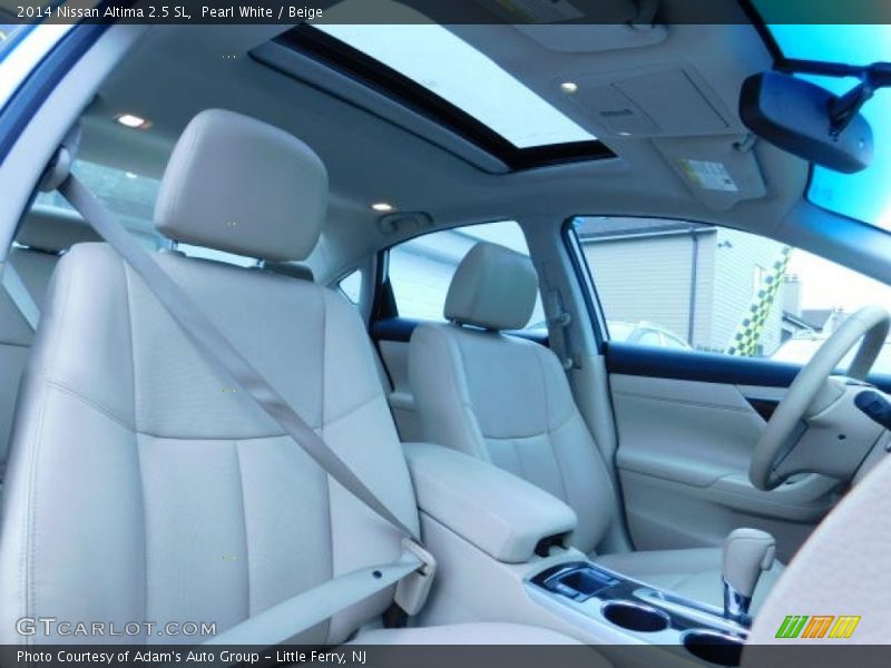 Pearl White / Beige 2014 Nissan Altima 2.5 SL