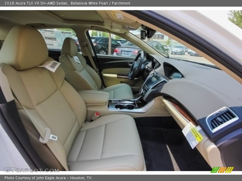 Bellanova White Pearl / Parchment 2018 Acura TLX V6 SH-AWD Sedan