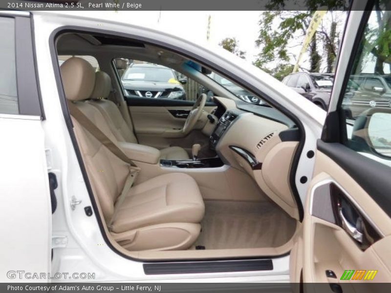 Pearl White / Beige 2014 Nissan Altima 2.5 SL