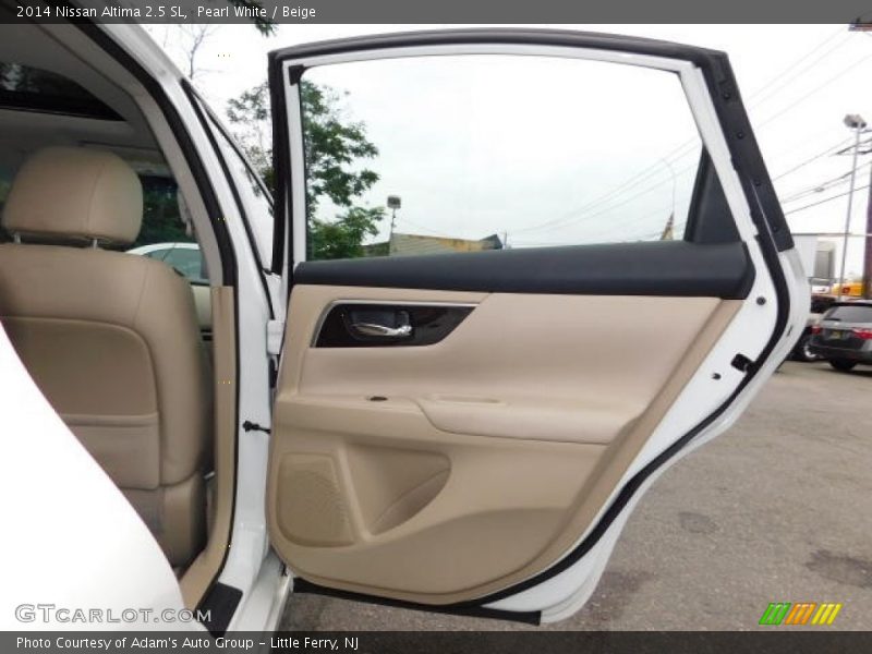Pearl White / Beige 2014 Nissan Altima 2.5 SL