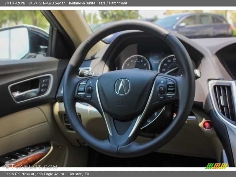 Bellanova White Pearl / Parchment 2018 Acura TLX V6 SH-AWD Sedan