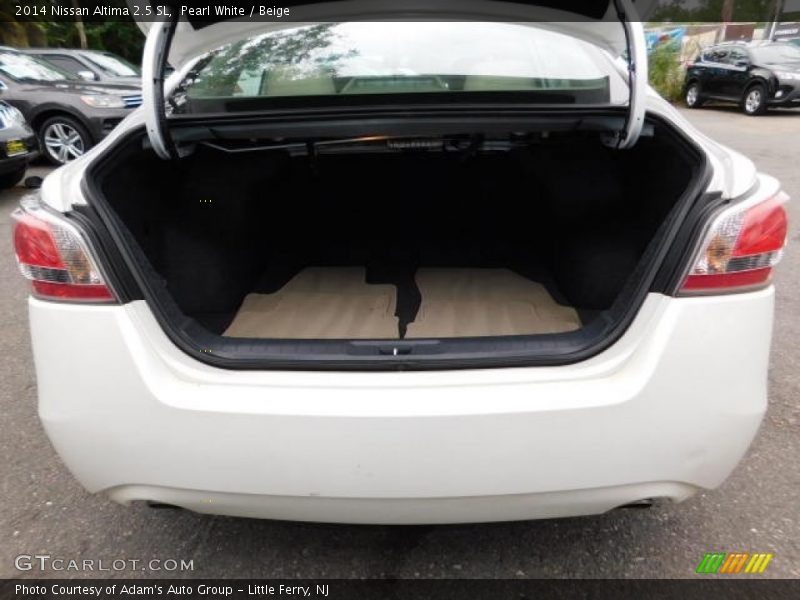 Pearl White / Beige 2014 Nissan Altima 2.5 SL