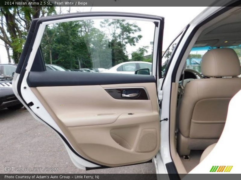 Pearl White / Beige 2014 Nissan Altima 2.5 SL