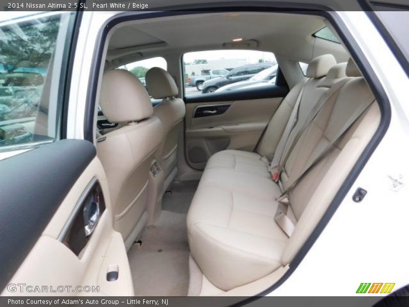 Pearl White / Beige 2014 Nissan Altima 2.5 SL
