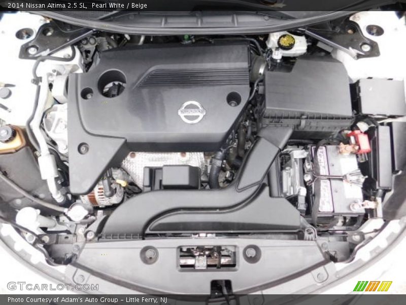 Pearl White / Beige 2014 Nissan Altima 2.5 SL