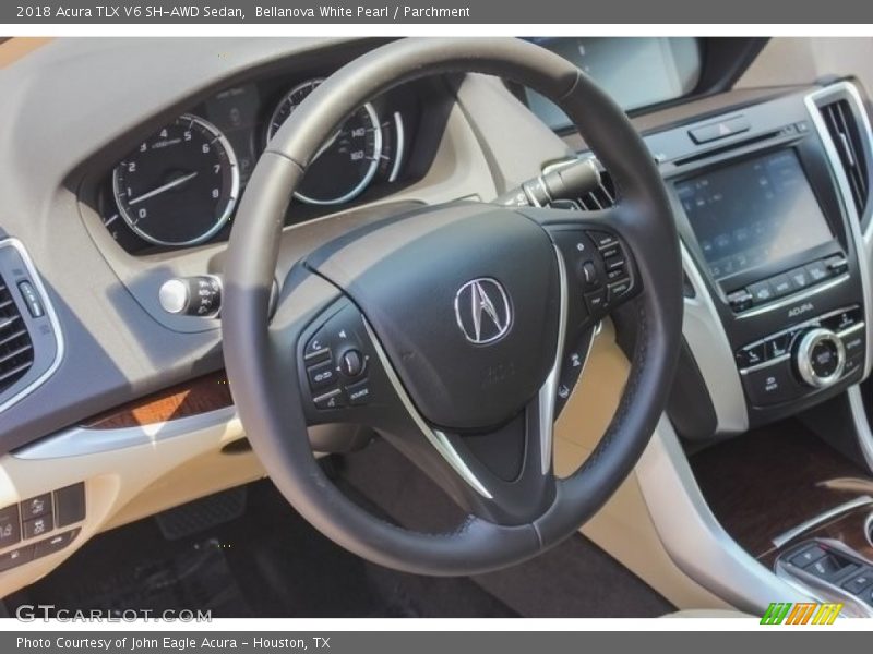Bellanova White Pearl / Parchment 2018 Acura TLX V6 SH-AWD Sedan