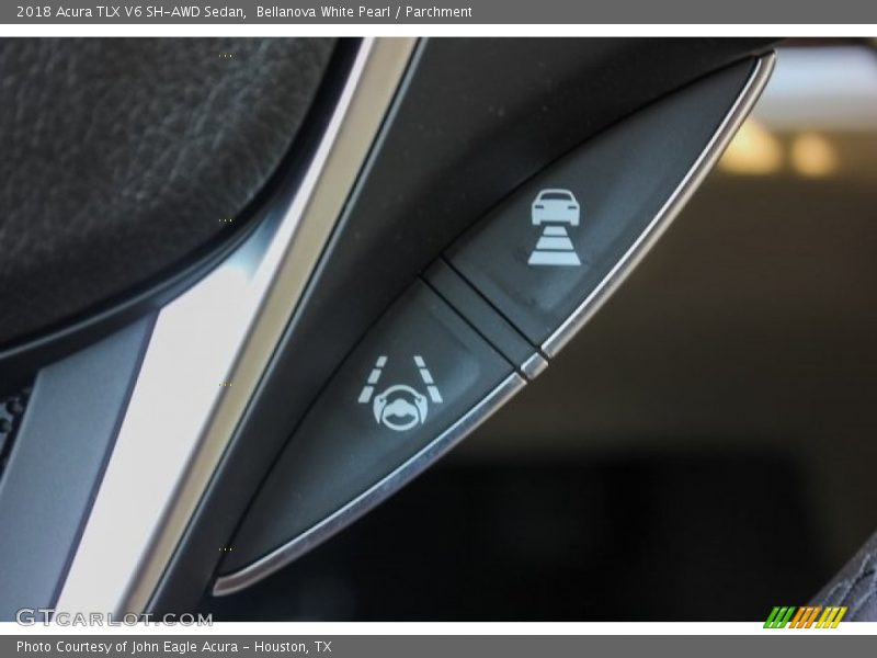 Bellanova White Pearl / Parchment 2018 Acura TLX V6 SH-AWD Sedan