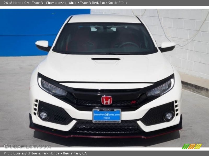 Championship White / Type R Red/Black Suede Effect 2018 Honda Civic Type R
