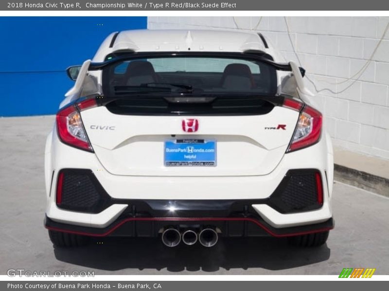 Championship White / Type R Red/Black Suede Effect 2018 Honda Civic Type R