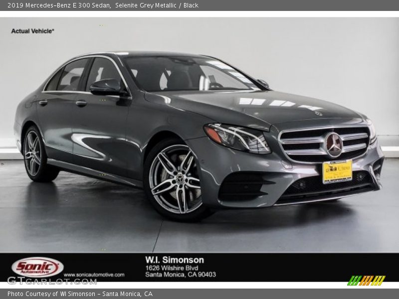 Selenite Grey Metallic / Black 2019 Mercedes-Benz E 300 Sedan