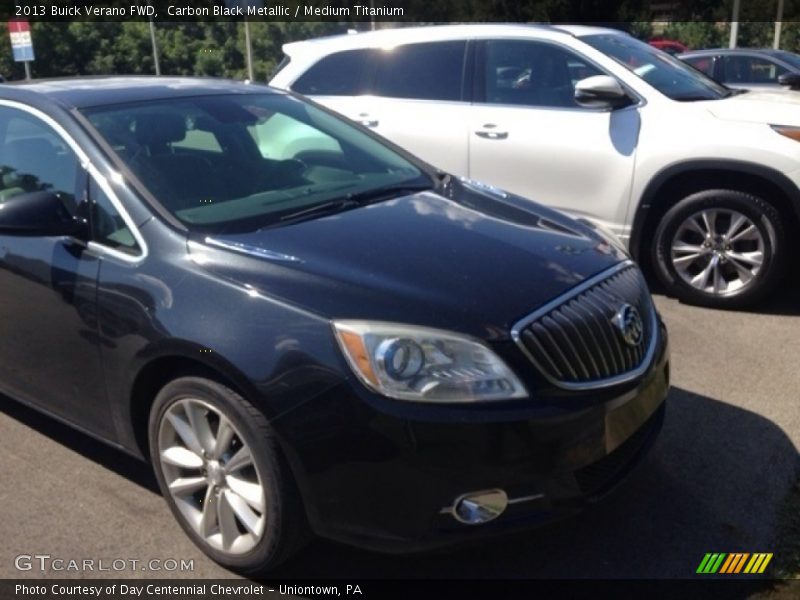 Carbon Black Metallic / Medium Titanium 2013 Buick Verano FWD