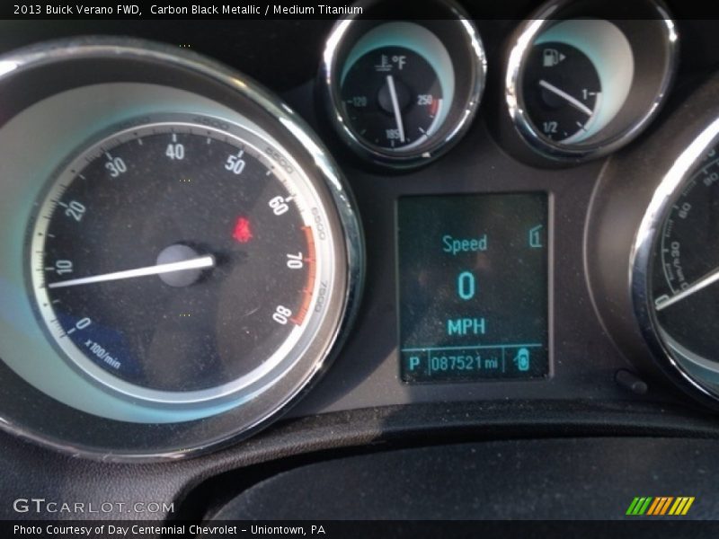 Carbon Black Metallic / Medium Titanium 2013 Buick Verano FWD