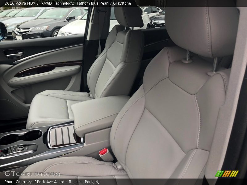 Fathom Blue Pearl / Graystone 2016 Acura MDX SH-AWD Technology
