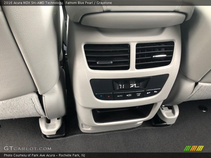 Fathom Blue Pearl / Graystone 2016 Acura MDX SH-AWD Technology