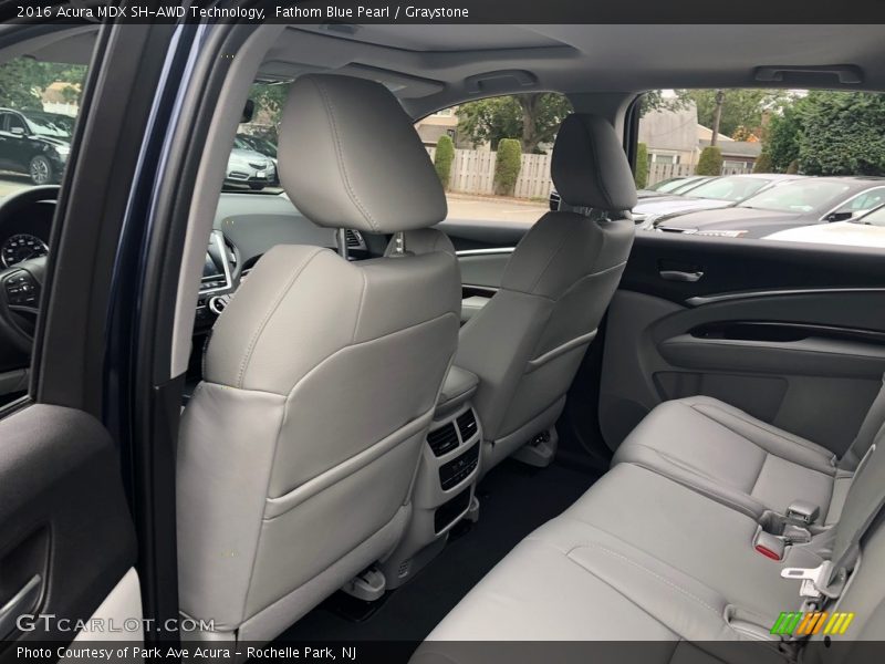 Fathom Blue Pearl / Graystone 2016 Acura MDX SH-AWD Technology