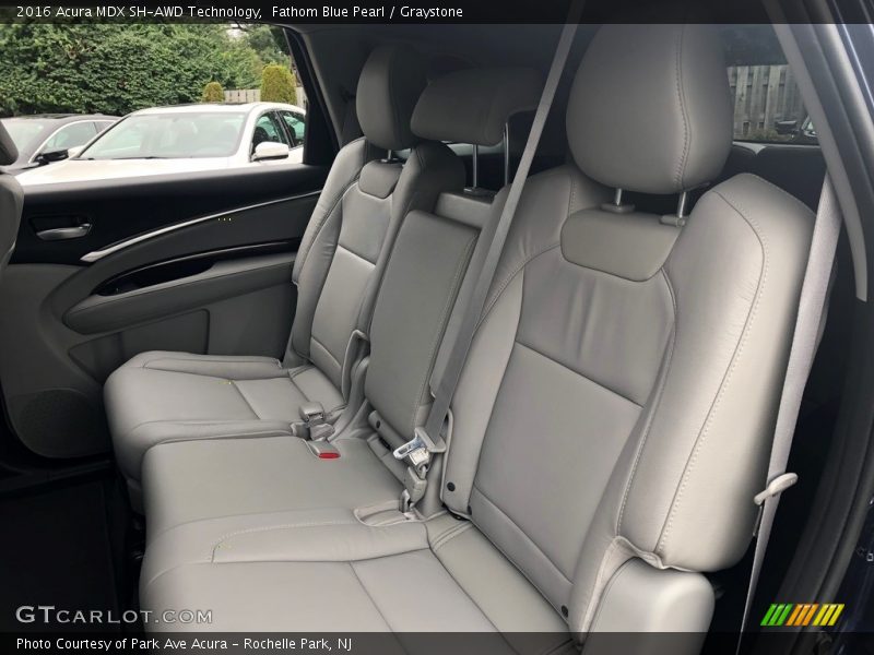 Fathom Blue Pearl / Graystone 2016 Acura MDX SH-AWD Technology
