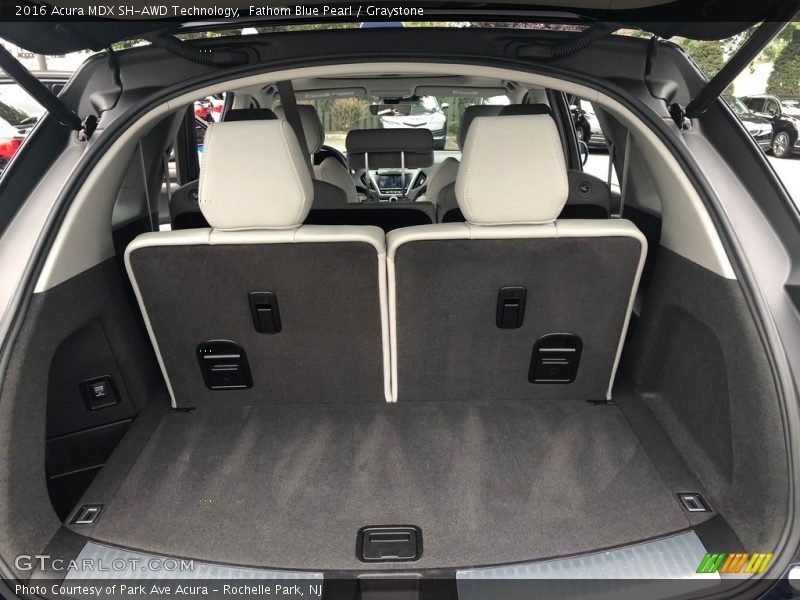 Fathom Blue Pearl / Graystone 2016 Acura MDX SH-AWD Technology