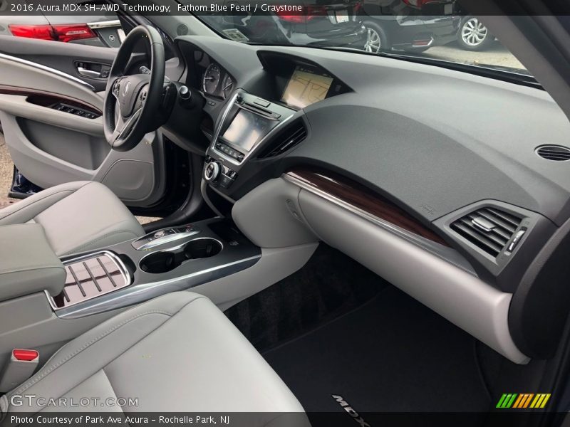 Fathom Blue Pearl / Graystone 2016 Acura MDX SH-AWD Technology