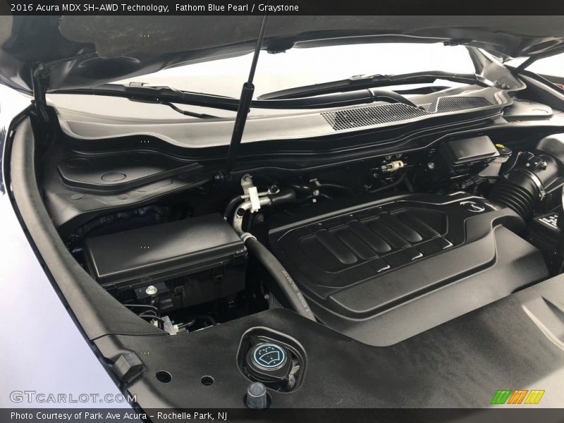 Fathom Blue Pearl / Graystone 2016 Acura MDX SH-AWD Technology