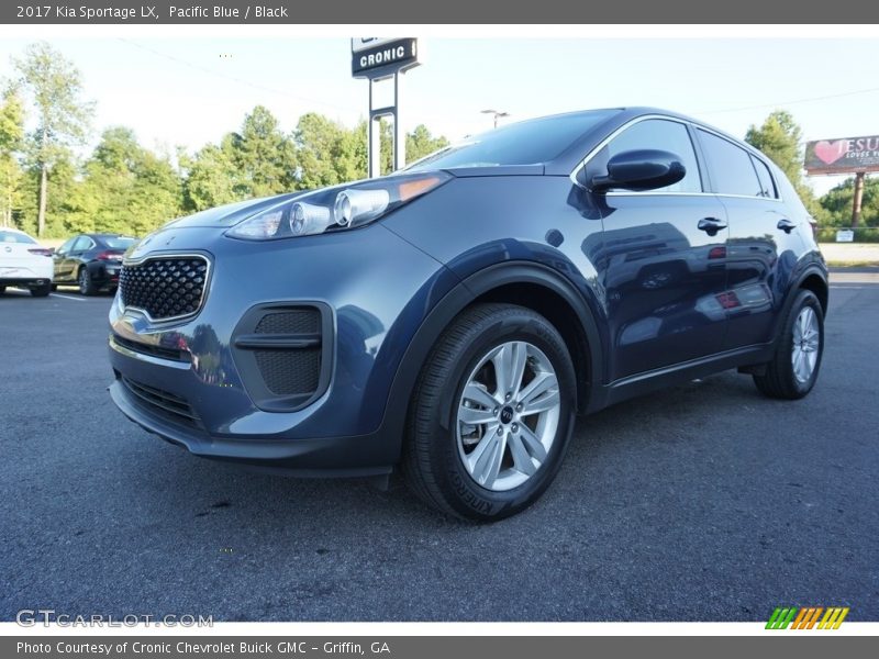 Pacific Blue / Black 2017 Kia Sportage LX