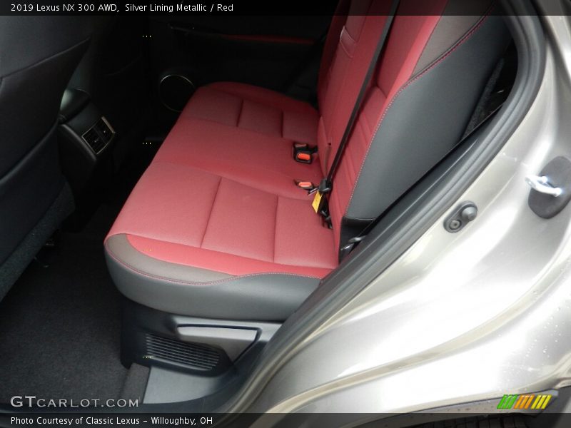 Silver Lining Metallic / Red 2019 Lexus NX 300 AWD