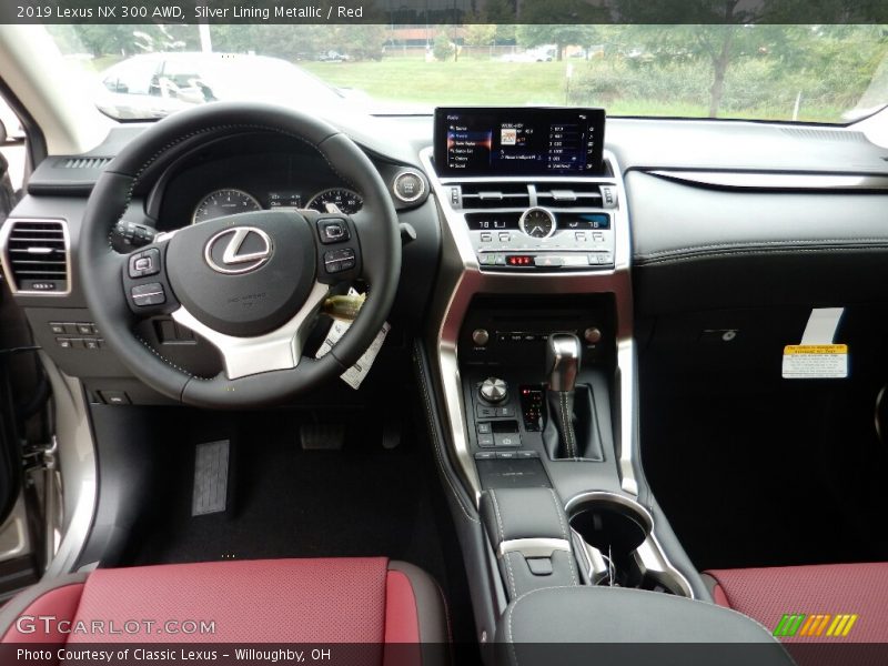 Silver Lining Metallic / Red 2019 Lexus NX 300 AWD