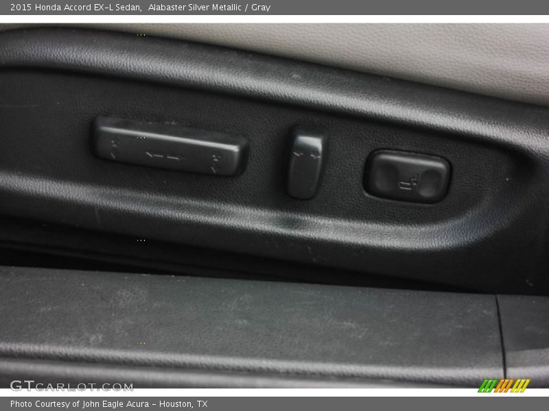 Alabaster Silver Metallic / Gray 2015 Honda Accord EX-L Sedan