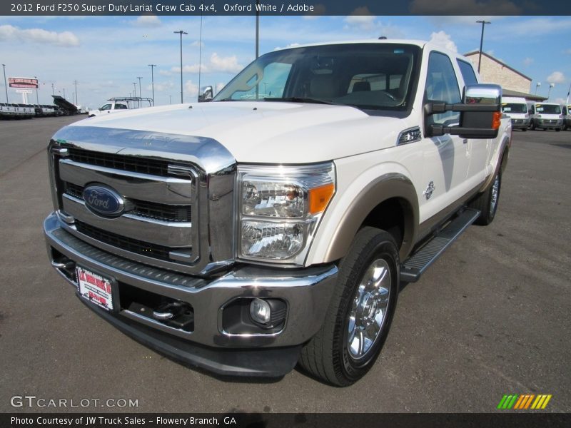 Oxford White / Adobe 2012 Ford F250 Super Duty Lariat Crew Cab 4x4