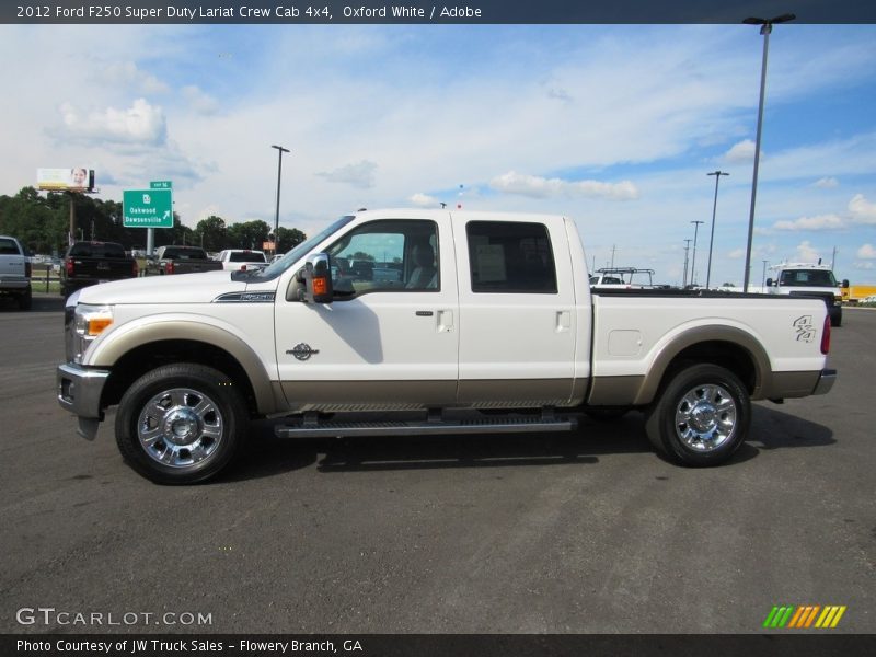 Oxford White / Adobe 2012 Ford F250 Super Duty Lariat Crew Cab 4x4