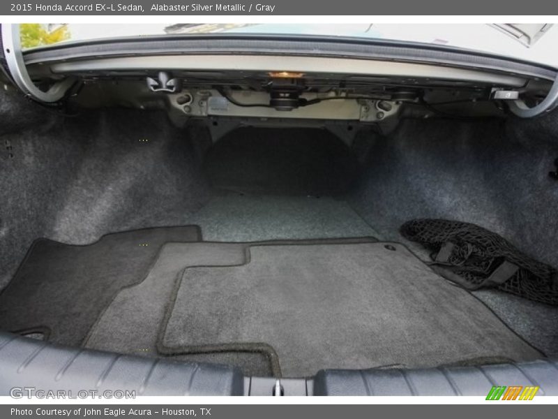 Alabaster Silver Metallic / Gray 2015 Honda Accord EX-L Sedan