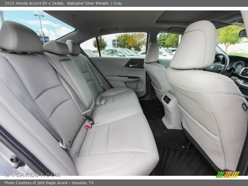 Alabaster Silver Metallic / Gray 2015 Honda Accord EX-L Sedan