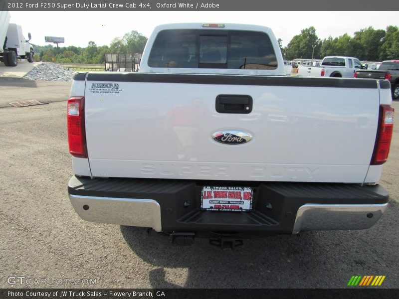 Oxford White / Adobe 2012 Ford F250 Super Duty Lariat Crew Cab 4x4