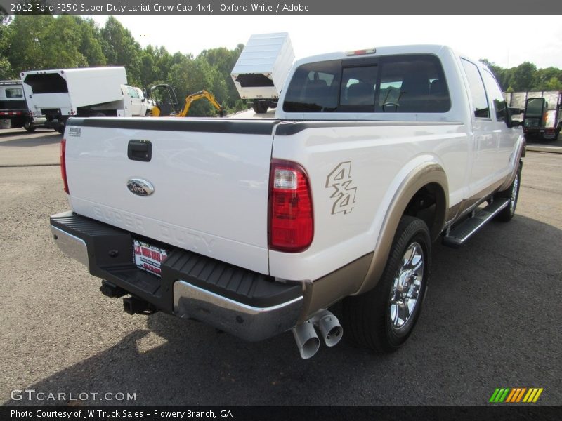 Oxford White / Adobe 2012 Ford F250 Super Duty Lariat Crew Cab 4x4
