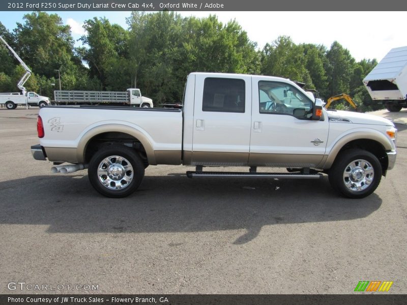 Oxford White / Adobe 2012 Ford F250 Super Duty Lariat Crew Cab 4x4