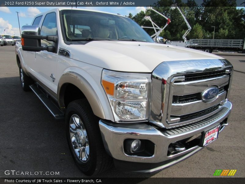 Oxford White / Adobe 2012 Ford F250 Super Duty Lariat Crew Cab 4x4