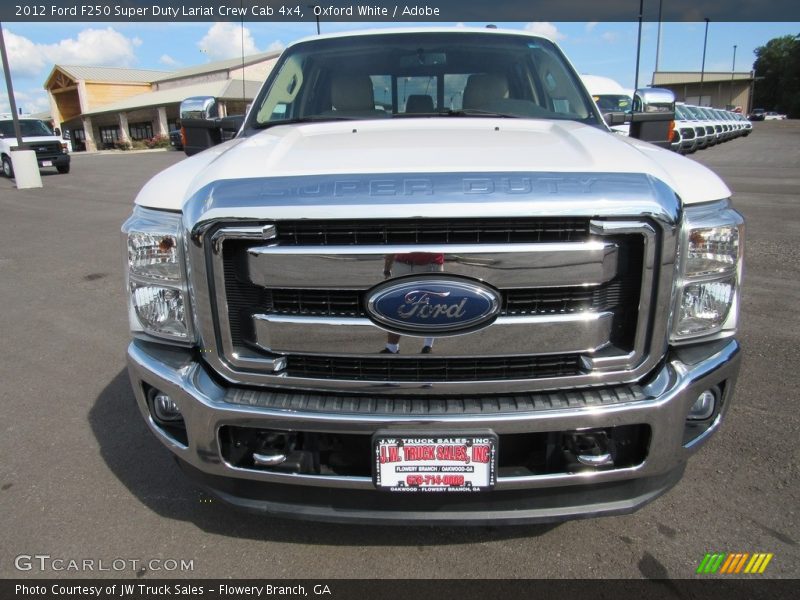 Oxford White / Adobe 2012 Ford F250 Super Duty Lariat Crew Cab 4x4