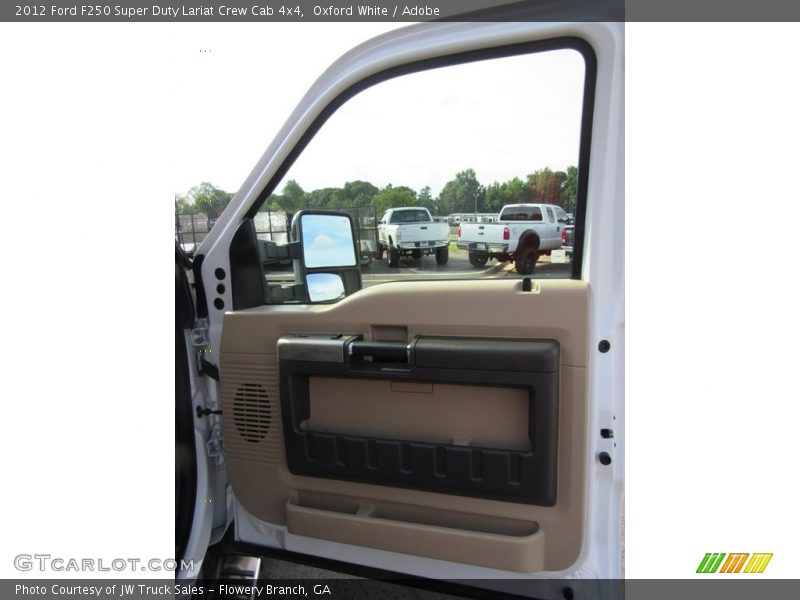 Oxford White / Adobe 2012 Ford F250 Super Duty Lariat Crew Cab 4x4